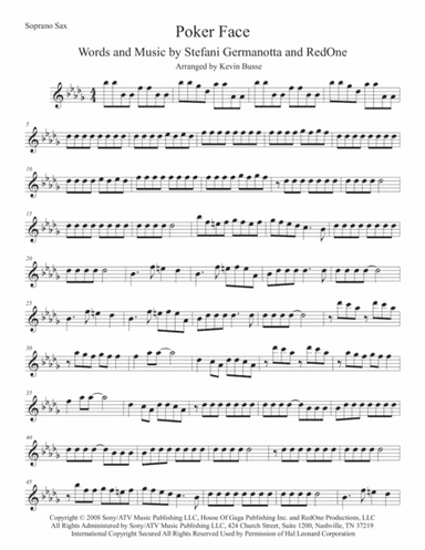Poker Face (arr. Kevin Busse)