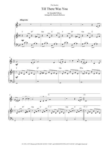 Till There Was You (arr. Kaiserin Rebecca)
