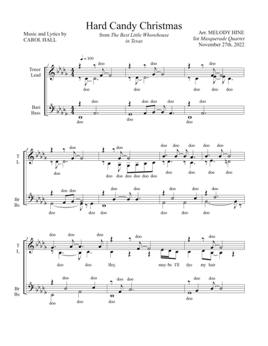 Hard Candy Christmas (arr. Melody Hine)
