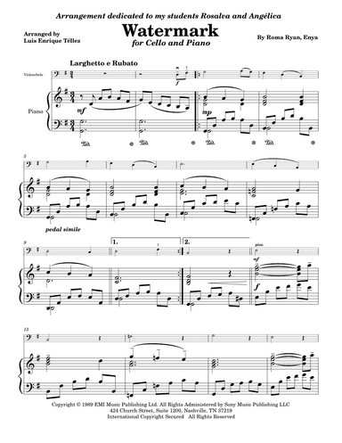 Watermark (arr. Luis Enrique Téllez)
