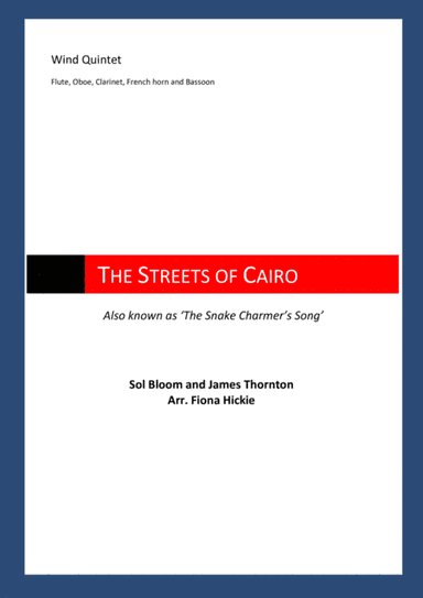 The Streets of Cairo: Wind Quintet (arr. Fiona Hickie)