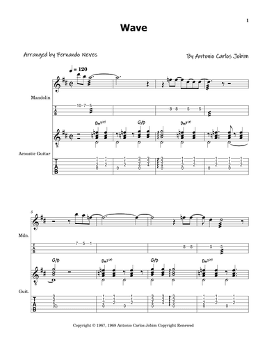 Wave (arr. FERNANDO LUIZ NEVES)