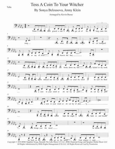 Toss A Coin To Your Witcher (arr. Kevin Busse)