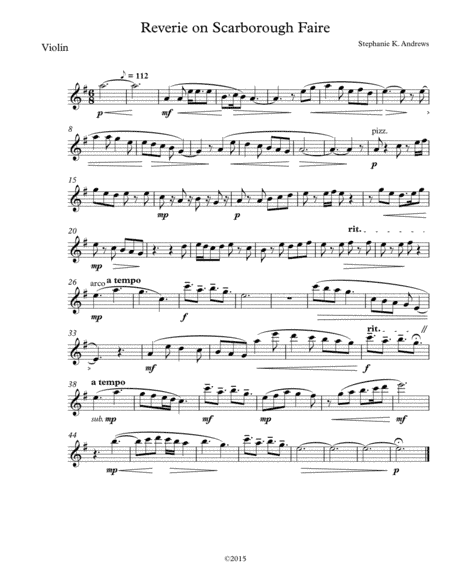 Reverie on Scarborough Faire