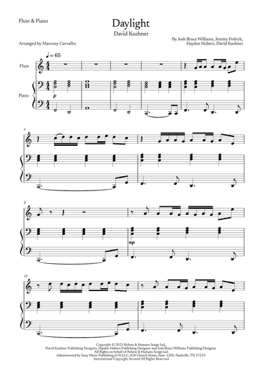 Daylight (arr. Marcony Carvalho)