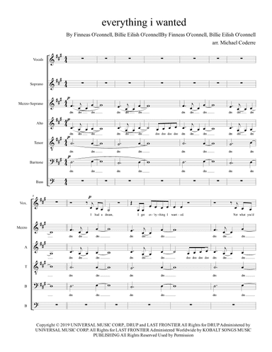 Everything I Wanted (arr. Michael Coderre)