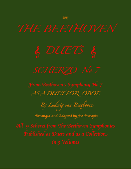 The Beethoven Duets For Oboe Scherzo No. 7 (arr. Joe Procopio)