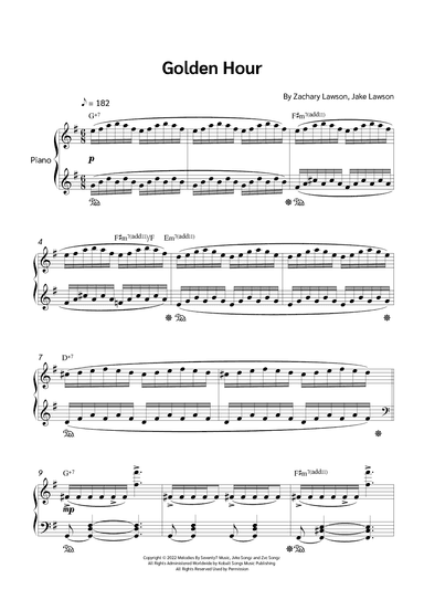 Golden Hour (arr. Jackson Spindler)