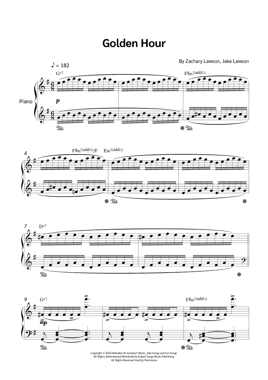 Golden Hour (arr. Jackson Spindler)