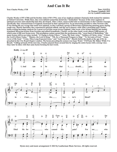 And Can It Be (arr. Lyndell Leatherman)