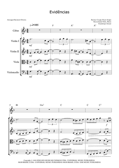 Evidencias (arr. Josiel Oliveira)
