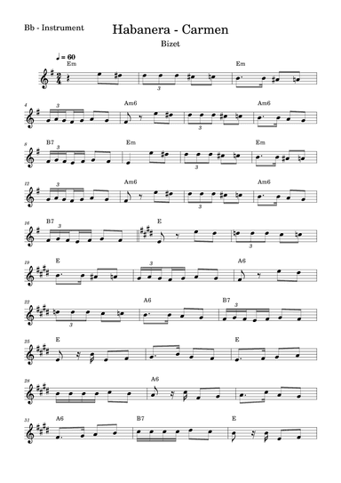 Habanera - Carmen (arr. Fabio Eduardo de Oliveira)