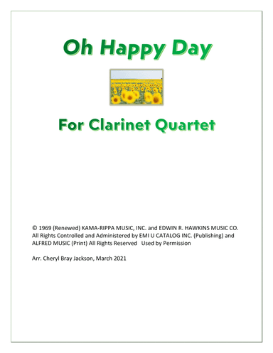 Oh Happy Day (arr. Cheryl Bray Jackson)