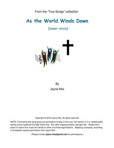As the World Winds Down (low voice)