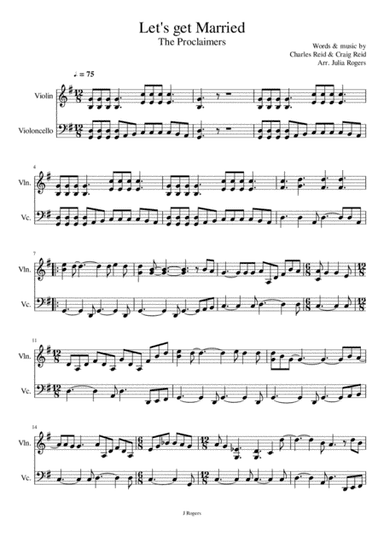 Let's Get Married (arr. Julia Rogers)