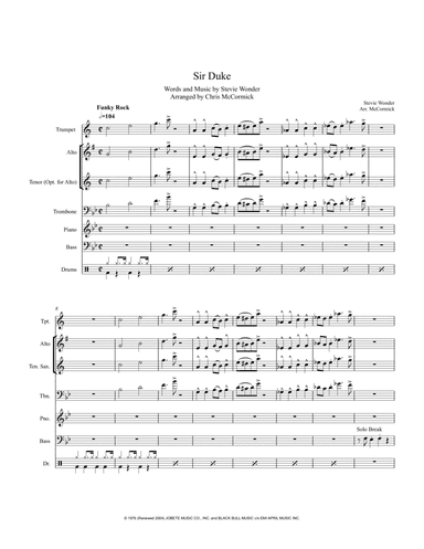 Sir Duke (arr. Chris McCormick)