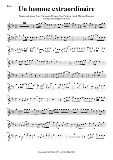 Un Homme Extraordinaire (arr. Stephane ELSINY)