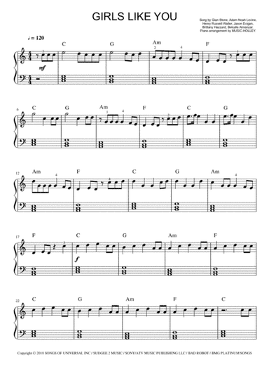 Girls Like You (arr. Music-holley)