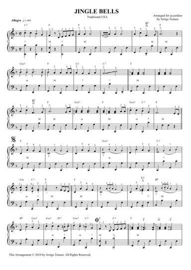 Jingle Bells (Solo Accordion) (arr. Arrigo Tomasi)