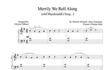 Merrily We Roll Along (old Macdonald's Sing...) (arr. Erlienne Palhano)