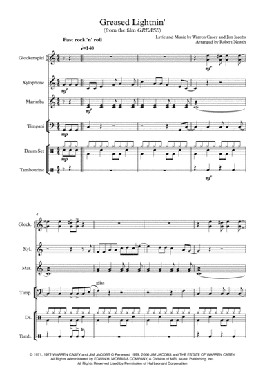 Greased Lightnin' (arr. Robert Newth)
