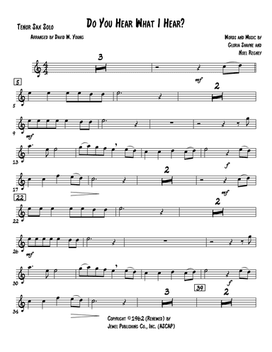 Do You Hear What I Hear (arr. David W. Young)
