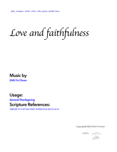 Love and faithfulness