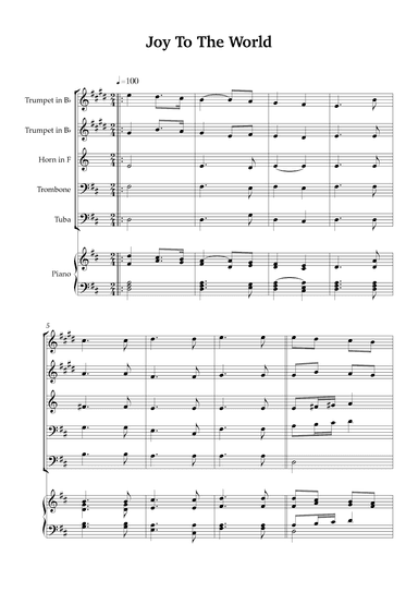 Joy To The World (arr. Karen Gueiros)