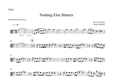 Nothing Else Matters (arr. Alex Souza)