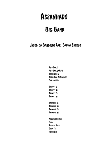 Assanhado (arr. Bruno Santos)
