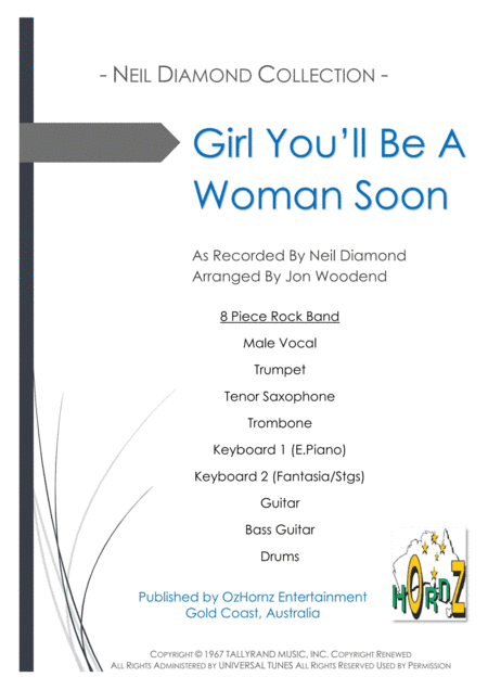 Girl, You'll Be A Woman Soon (arr. Jon Woodend)
