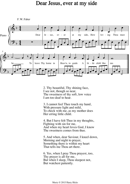 Dear Jesus, A new tune to a wonderful old hymn.