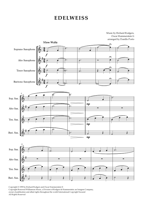 Edelweiss (arr. Danillo Porto)