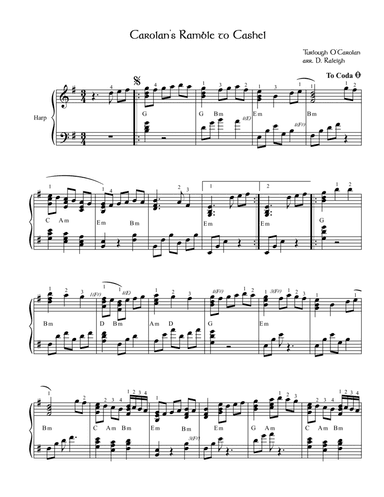 Carolan's Ramble to Cashel (arr. Darren Raleigh)