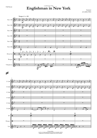 Englishman In New York (arr. Julien Roh)
