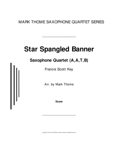 Star Spangled Banner (arr. Mark Thome)