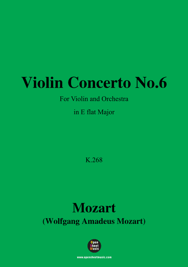 W. A. Mozart-Violin Concerto No.6 (arr. OSM Press)