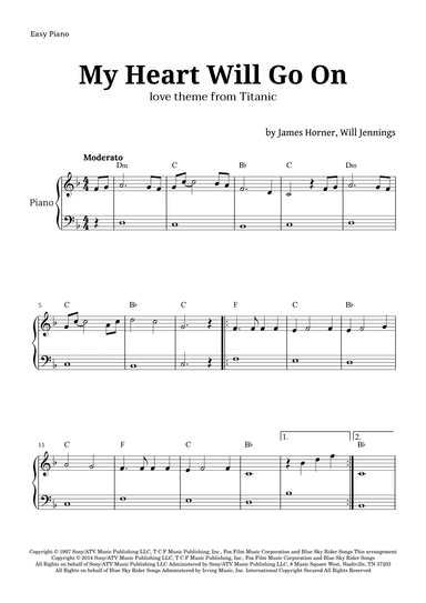 My Heart Will Go On (love Theme From 'titanic') (arr. Langanho)