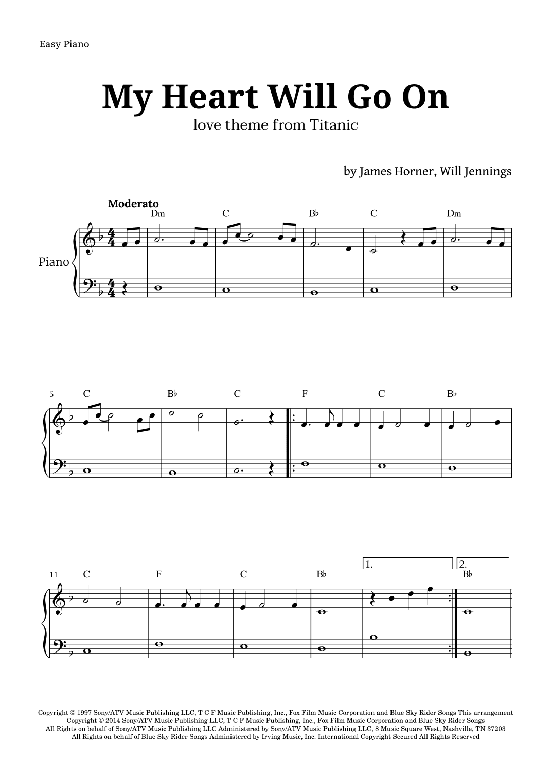My Heart Will Go On (love Theme From 'titanic') (arr. Langanho)