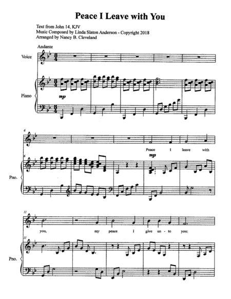 Peace I Leave with You - NBC