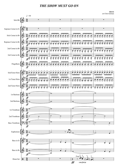 The Show Must Go On (arr. Chris Gorman)