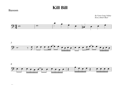 Kill Bill (arr. Wesley S. SIlva)