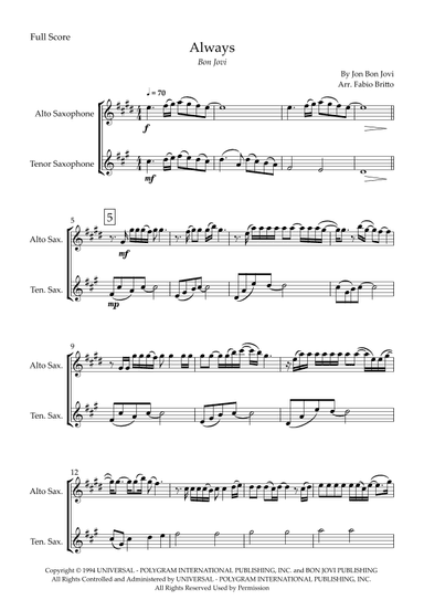 Always (arr. Fabio Britto)
