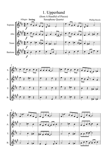 A Handful of Pieces - Saxophone Quartet