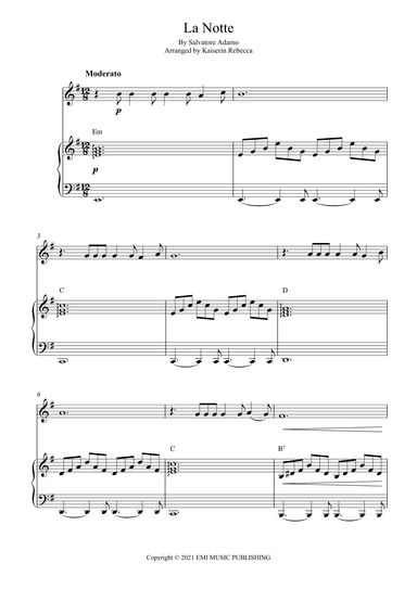 La Notte (arr. Kaiserin Rebecca)