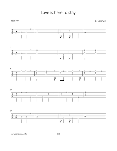 Love is here to stay (arr. Bettina Schipp)