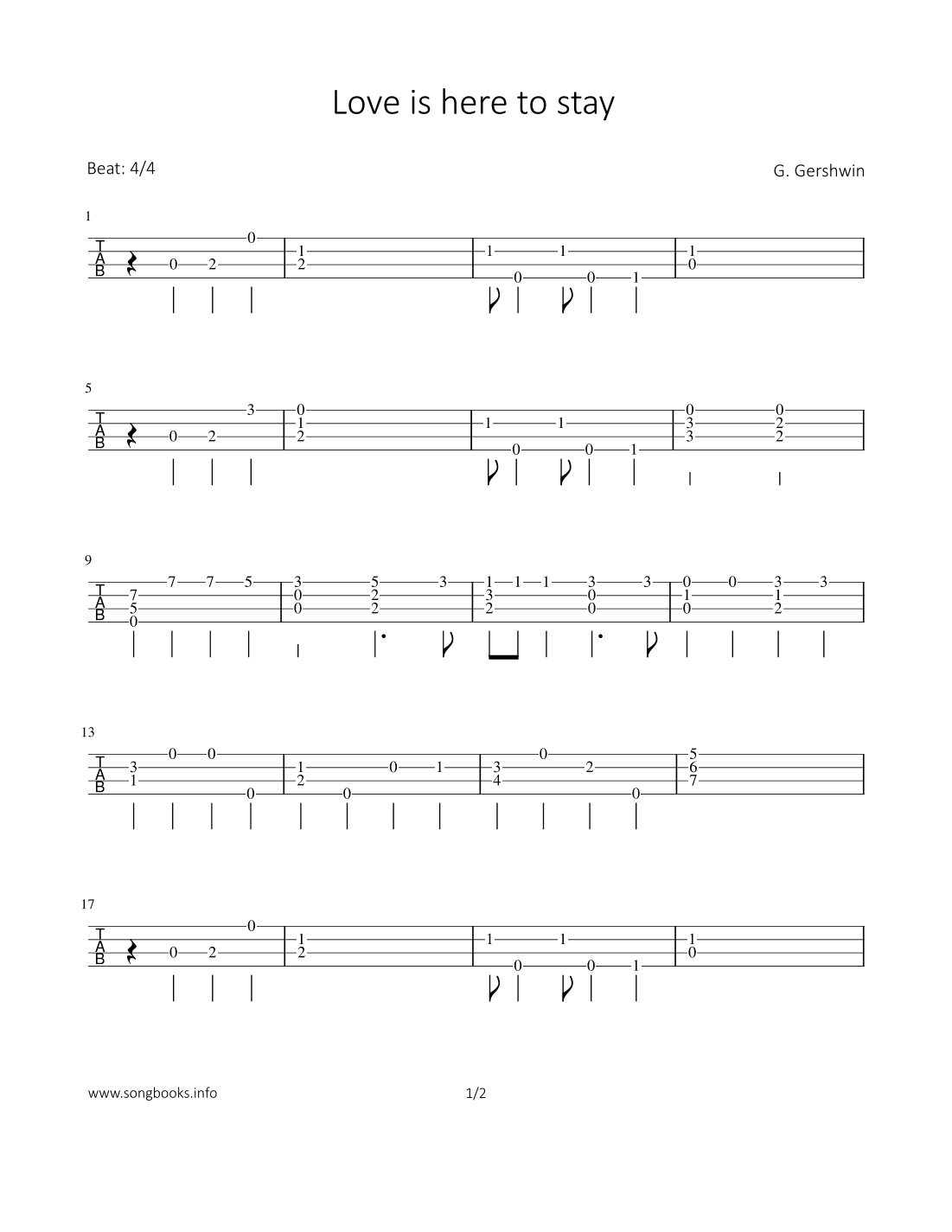 Love is here to stay (arr. Bettina Schipp)