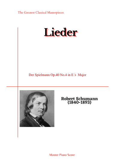 Schumann-Der Spielmann Op.40 No.4 in E? Major (arr. MPS)