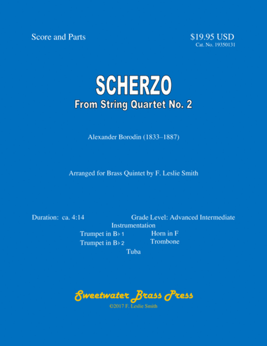 Scherzo from Quartet No. 2 ("Baubles, Bangles and Beads") (arr. F. Leslie Smith)