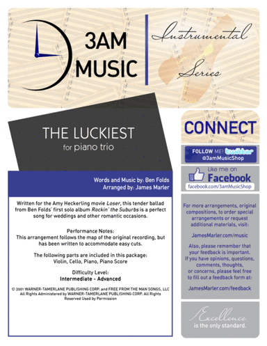 The Luckiest (arr. James Marler)